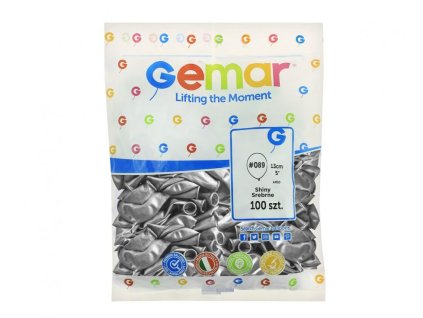 Balónek latexový MINI - 13 cm –  Chromově stříbrné 100 KS