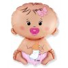 Balón foliový Miminko - holka - holčička - Baby shower - 60 cm