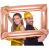 Fóliový balonek - selfie rámeček - fotokoutek - Rose Gold -85x60cm