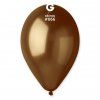 Balónky metalické 1 ks hnědé - průměr 26 cm