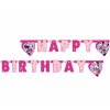 Girlanda myška Minnie - narozeniny "Happy Birthday" růžová 200 cm