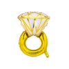 0017720 foliovy balonek prsten zlaty jumbo 95 cm