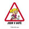 magnet dite v aute holka predskolacka