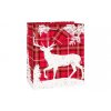 Vánoční dárková taška - jelen - Vánoce - 18 x 22,5 cm