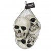 Dekorace plastové lebky - 3 ks - Halloween - 10 x 10 cm