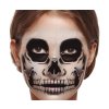 Dočasné tetování na obličej skeleton - kostlivec - lebka - Halloween - 1 ks