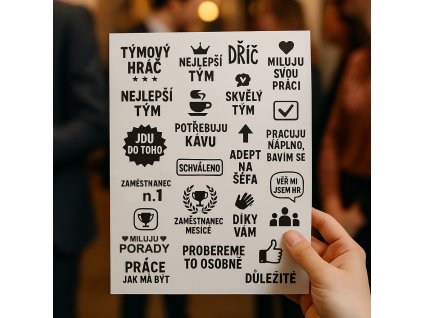VReklamní dočasné tetování s logem na archu A5 – firemní tetovačky na zakázku pro eventy a promo akce