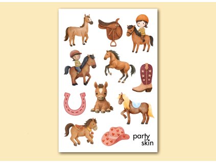 detske tetovacky kone – docasne tetovani