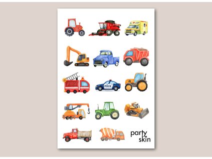 Dětské tetování auta A6 – dočasné tetovačky pro děti PartySkin