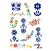 Svatební dočasné tetování A5 – moravská krajka a folklorní ornamenty PartySkin