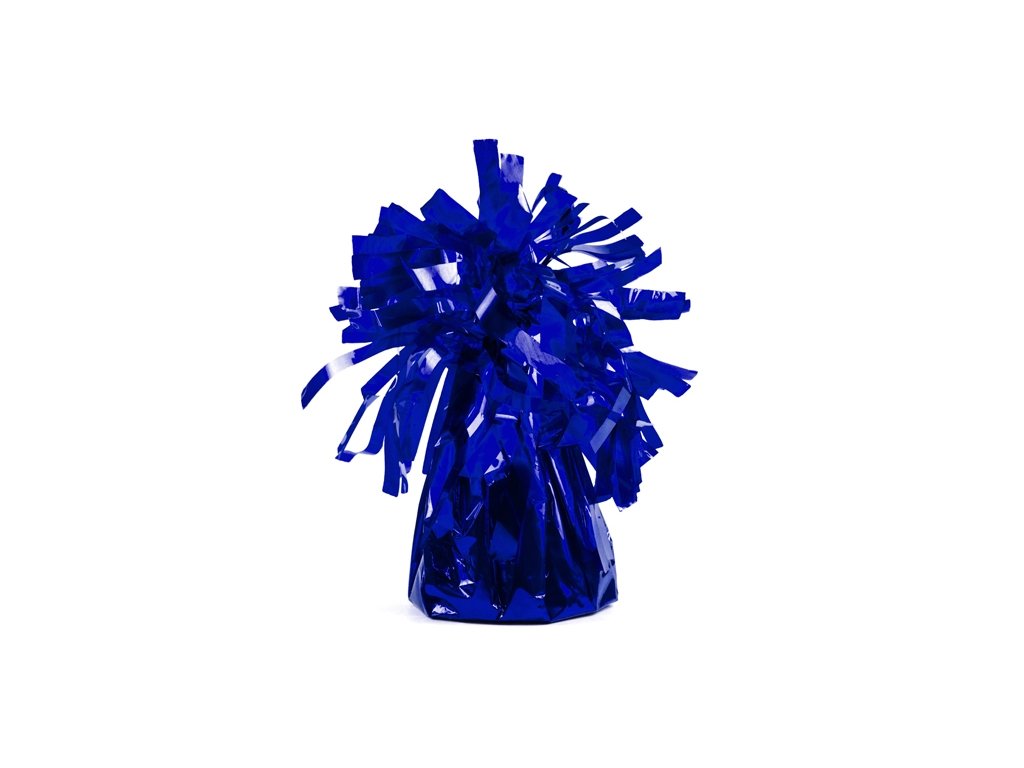 Balonkové těžítko třásně modré tmavé, 130 g