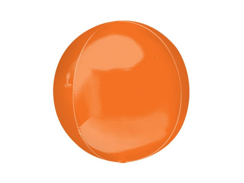 Balonek fóliový koule oranžová, 40 cm