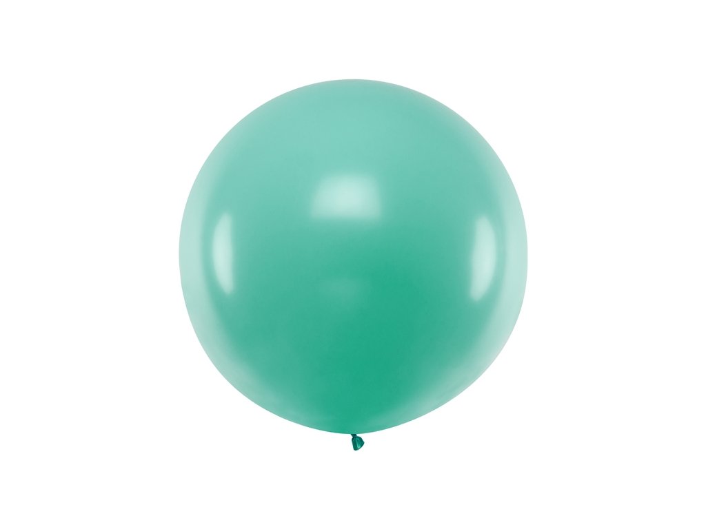 Jumbo balon pastelový zelený světlý, 1 m