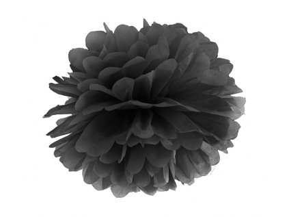 Pompom papírový 35 cm čermý