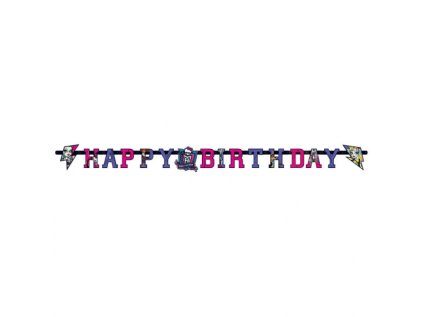 Banner Happy Birthday Monster High, 180 cm