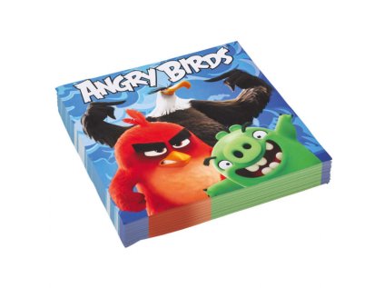 Papírové ubrousky Angry Birds 33 cm, 20 ks
