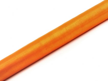 Organza oranžová tmavá, 36 cm x 9 m