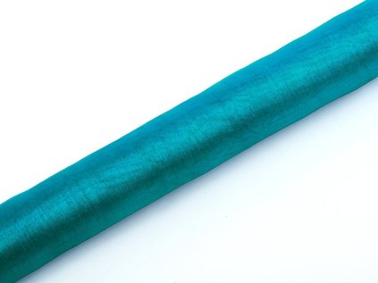 Organza tyrkysová, 36 cm x 9 m
