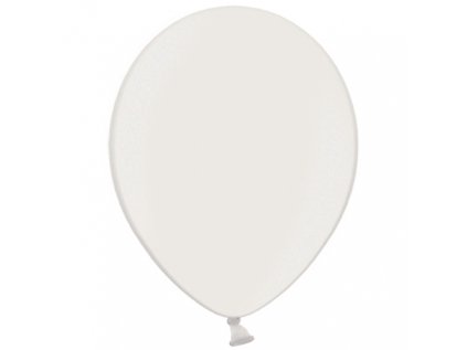 Balonek latex bílý metalický, 30 cm