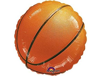 Balonek fóliový Basketbalový míč, 43 cm