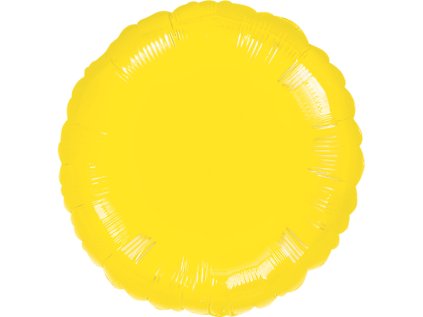 Balonek fóliový kruh žlutý, 43 cm