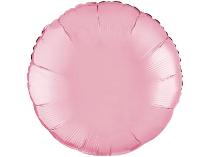 Balonek fóliový kruh růžový, 43 cm