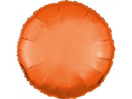 Balonek fóliový kruh oranžový, 43 cm