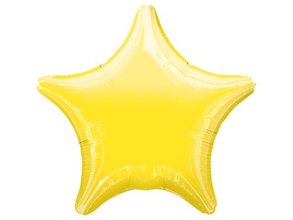 Balonek fóliový hvězda žlutá, 45 cm
