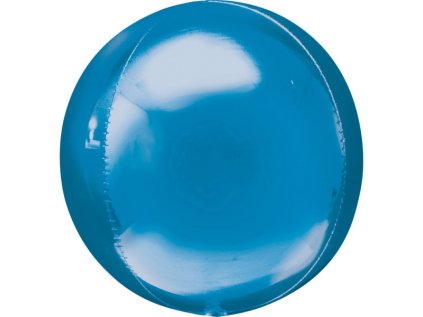 Balonek fóliový koule modrá, 40 cm