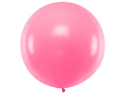 Jumbo balon pastelový růžový světlý, 1 m