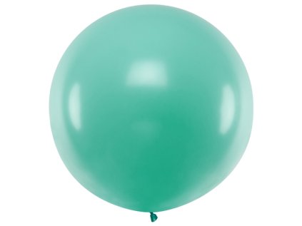 Jumbo balon pastelový zelený světlý, 1 m