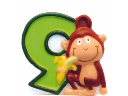 Narozeninová svíčka číslo 9 džungle