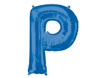 Fóliové písmeno P modré, 83 cm