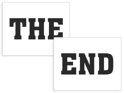 Samolepky na boty THE END