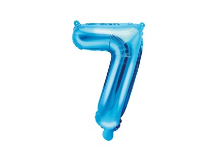 Fóliové číslo 7 modré, 35 cm