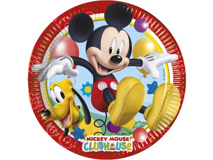 Papírové talířky Mickey Mouse 23 cm, 8 ks