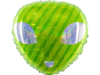 Balonek fóliový Smajlík UFO, 48 cm