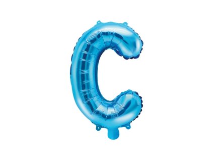 Fóliové písmeno C modré, 35 cm