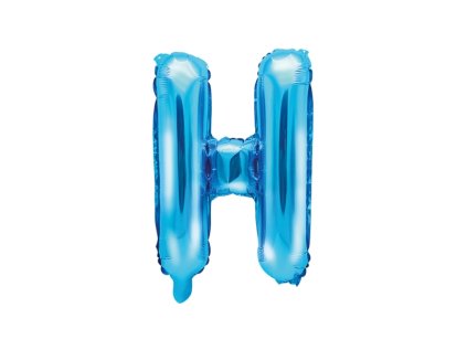 Fóliové písmeno H modré, 35 cm