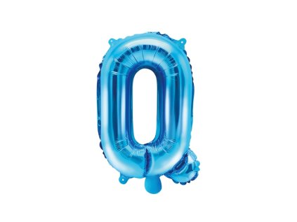 Fóliové písmeno Q modré, 35 cm