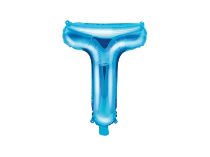 Fóliové písmeno T modré, 35 cm