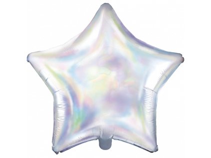 Balonek fóliový hvězda iridescentní, 48 cm