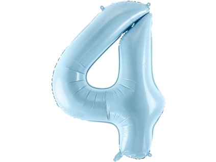 Fóliové číslo 4 modré, 86 cm