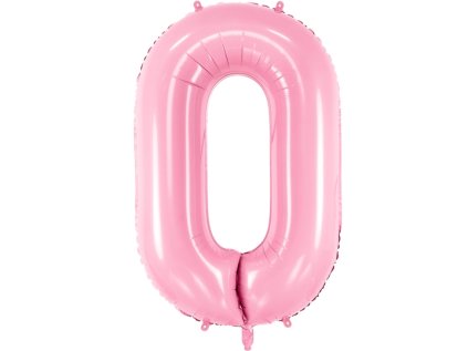 Fóliové číslo 0 růžové, 86 cm
