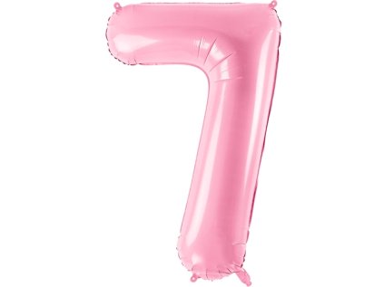 Fóliové číslo 7 růžové, 86 cm