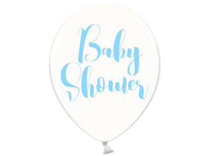 Balonek latex mimi Baby Shower modrý 30 cm, 1 ks