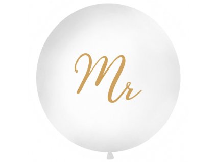Jumbo balon Mr zlatý, 1 m