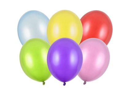 Balonky latex mix barev 30 cm metalické, 50 ks