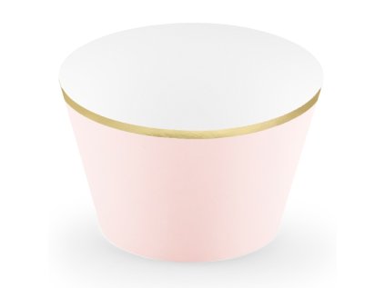 Košíčky na muffiny a cupcakes růžové, 6 ks