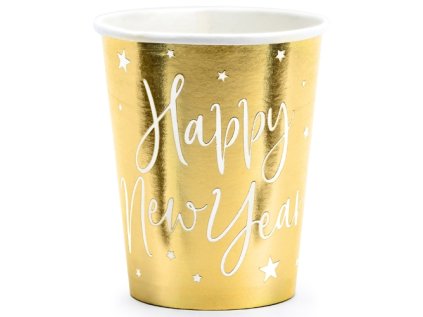 Papírové kelímky Happy New Year 220 ml, 6 ks